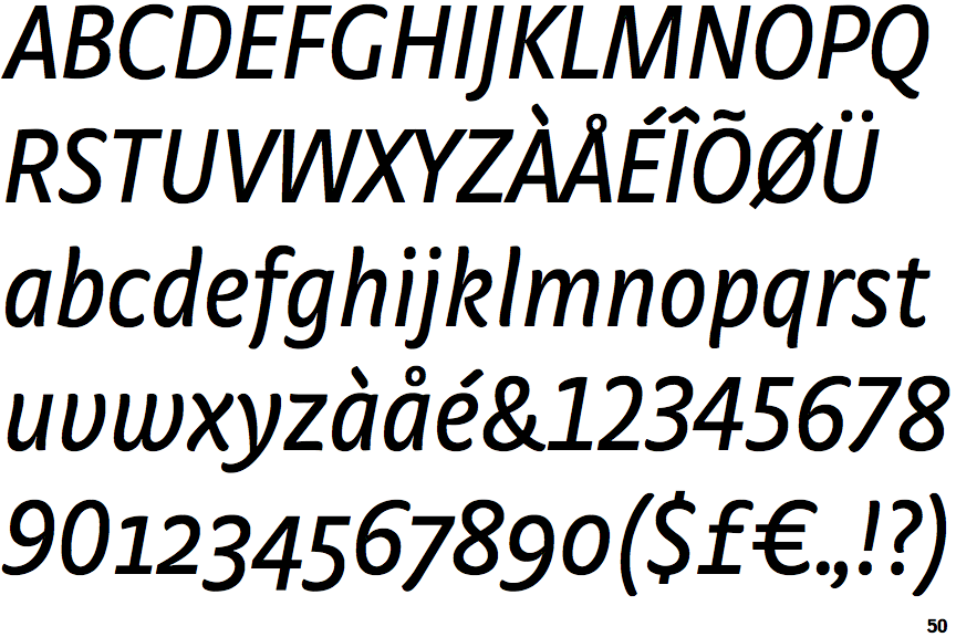 FF Strada Condensed Italic