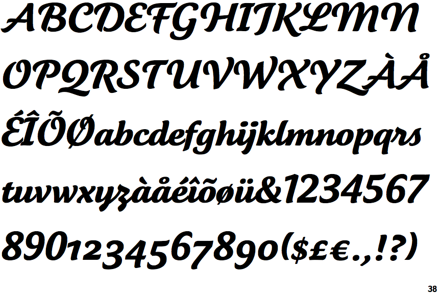 font bistro script