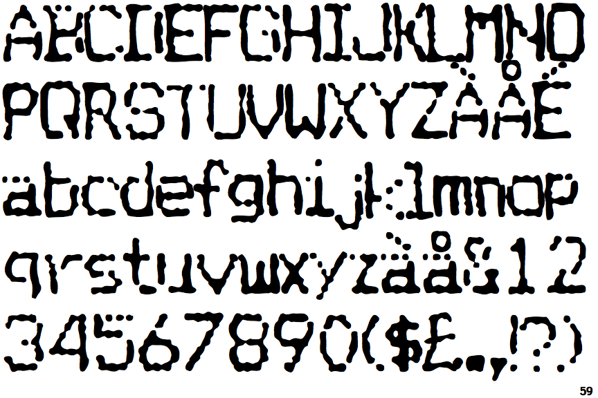 Identifont Matrix Dot