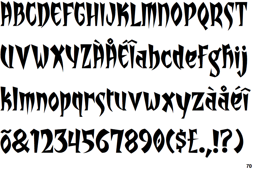Identifont Stiltskin