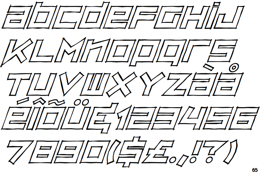 Zip Sonik Sketch Italic
