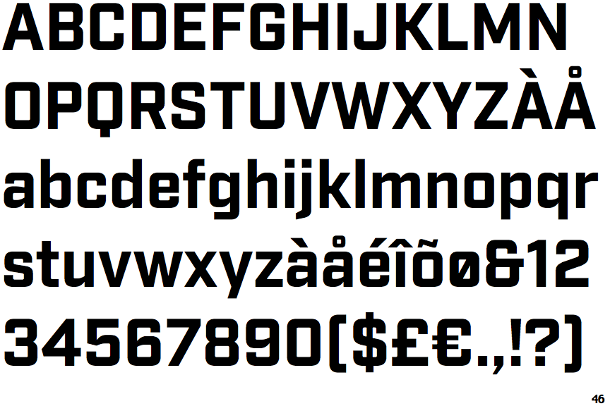 Identifont Industry Bold