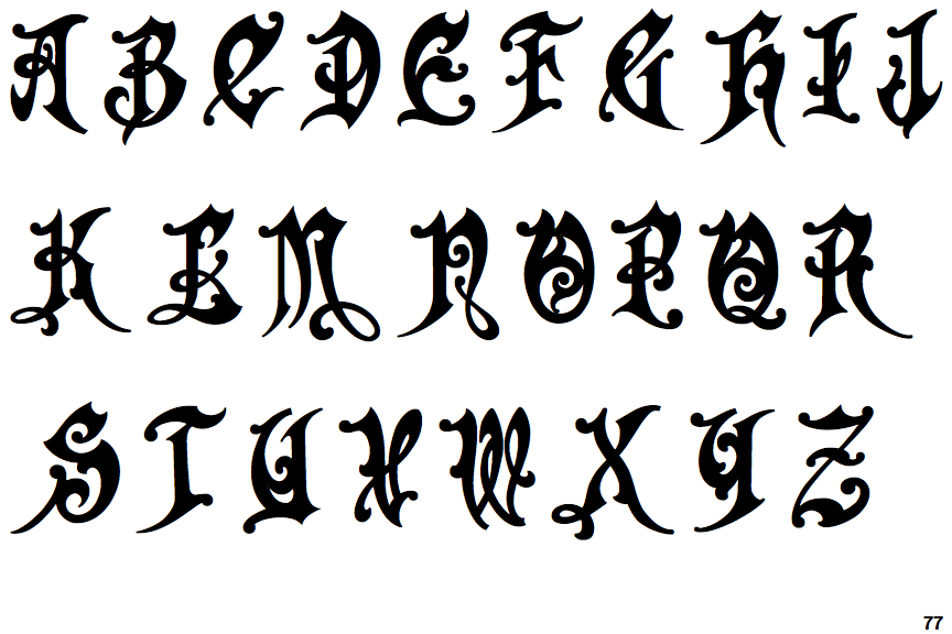 Gothic Initials Two