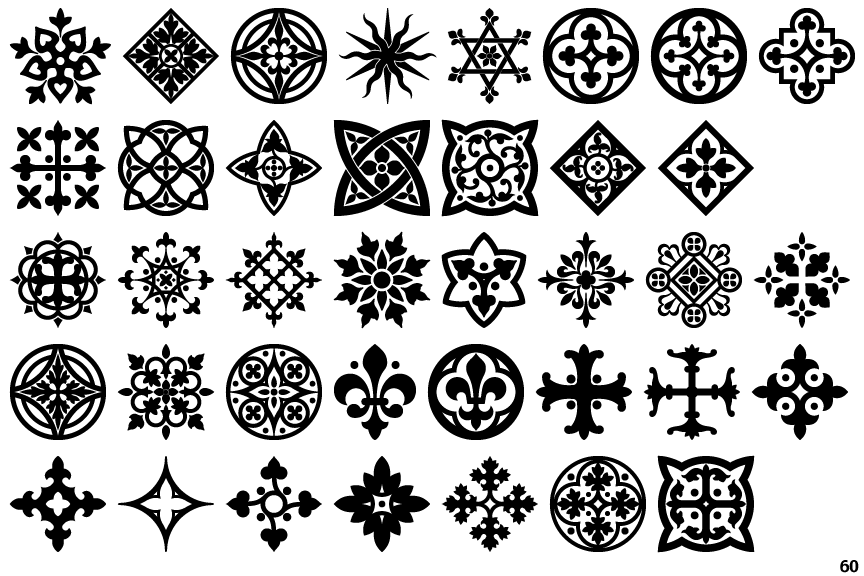 Identifont Holy Ornaments