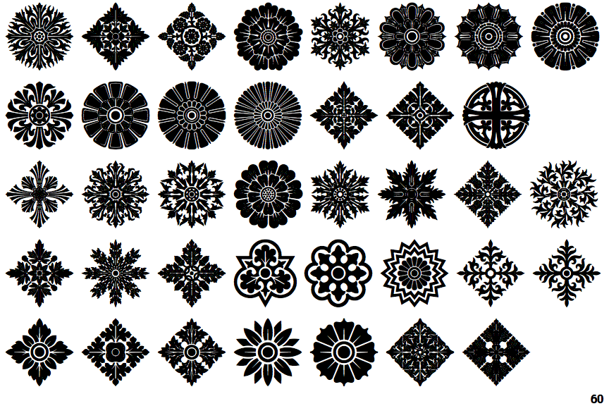 Rosette Ornaments