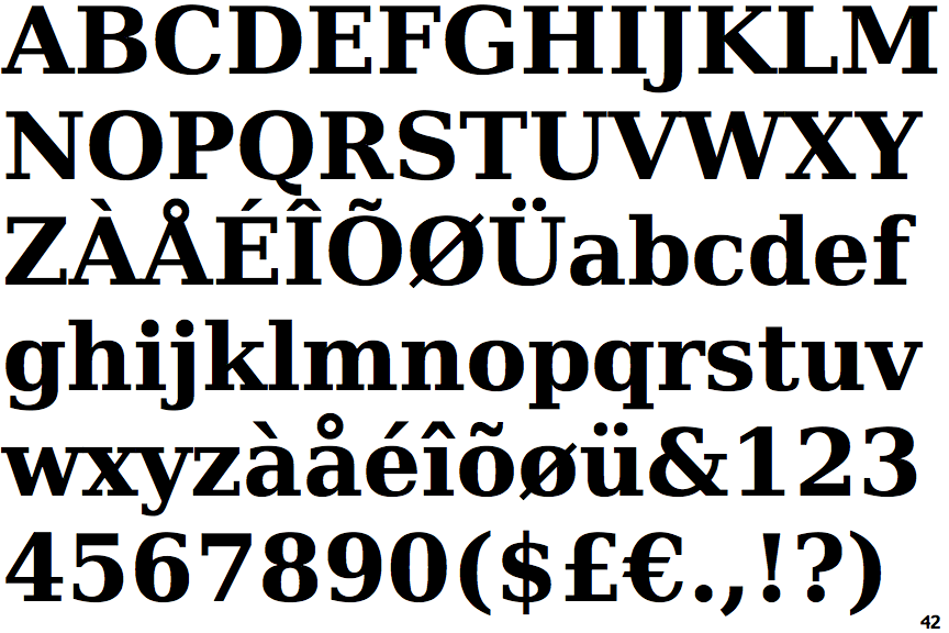 Vera Serif Bold