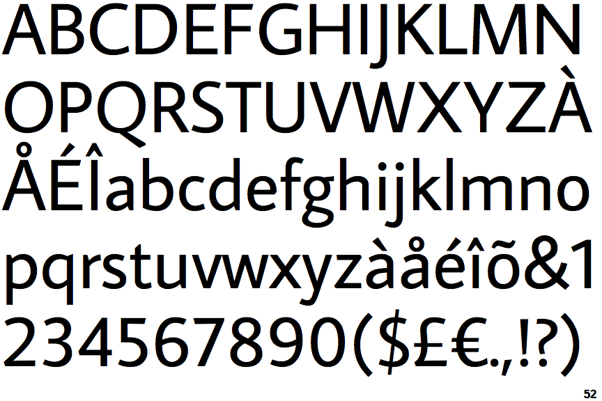 Identifont Average Sans