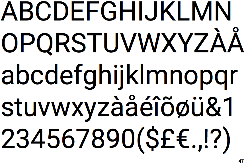 font roboto