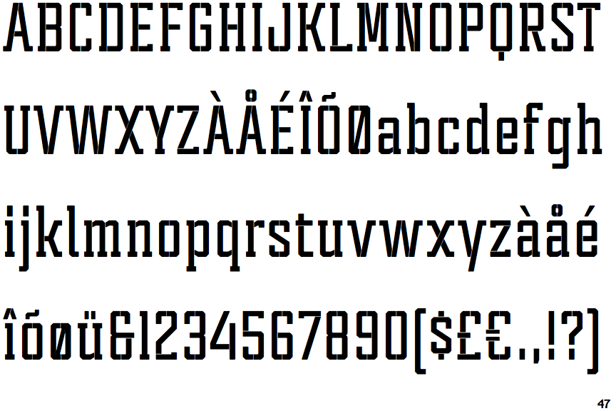 Tecnica Stencil 1 Bold