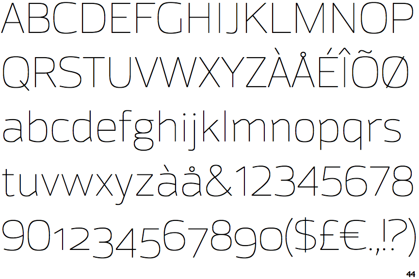 Moveo Sans Semi Extended Thin