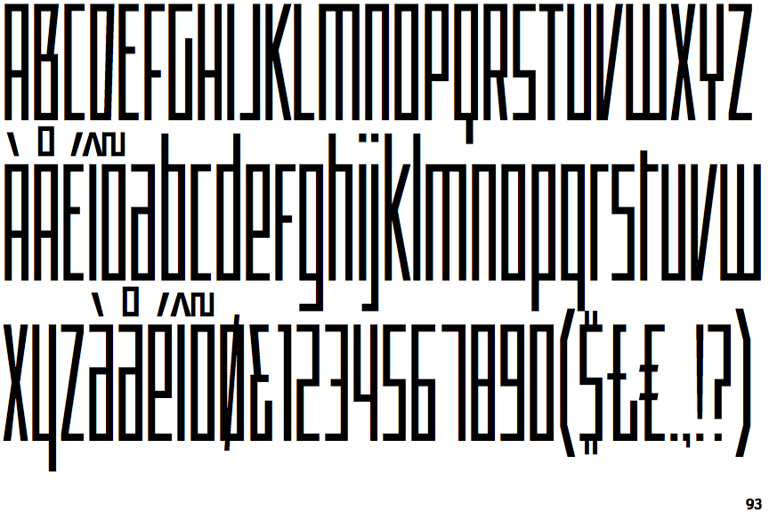 Identifont Offroad Extra Condensed Light