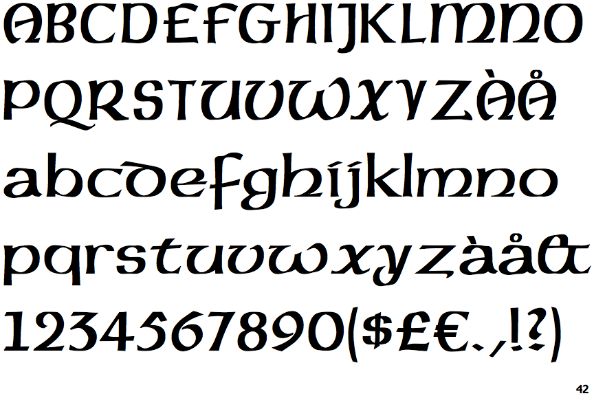 C and Lc Uncial Pro