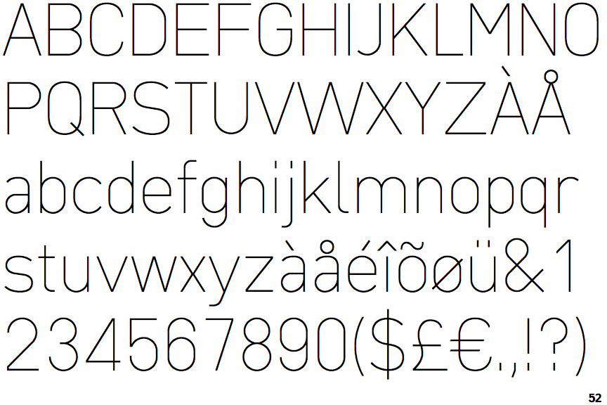 Identifont - Type 36 Thin