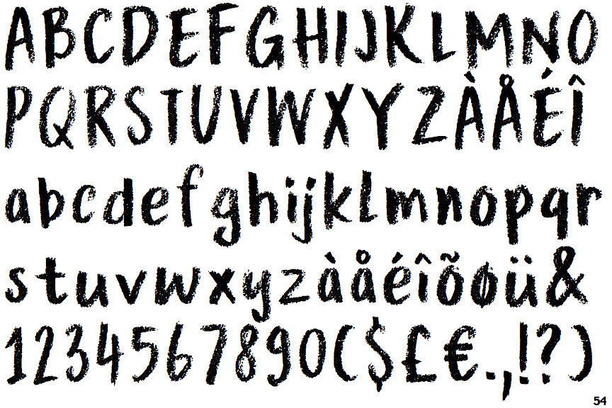 Identifont Crayon en Folie