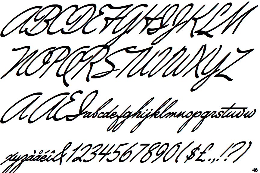 Identifont Directors Script Big Caps
