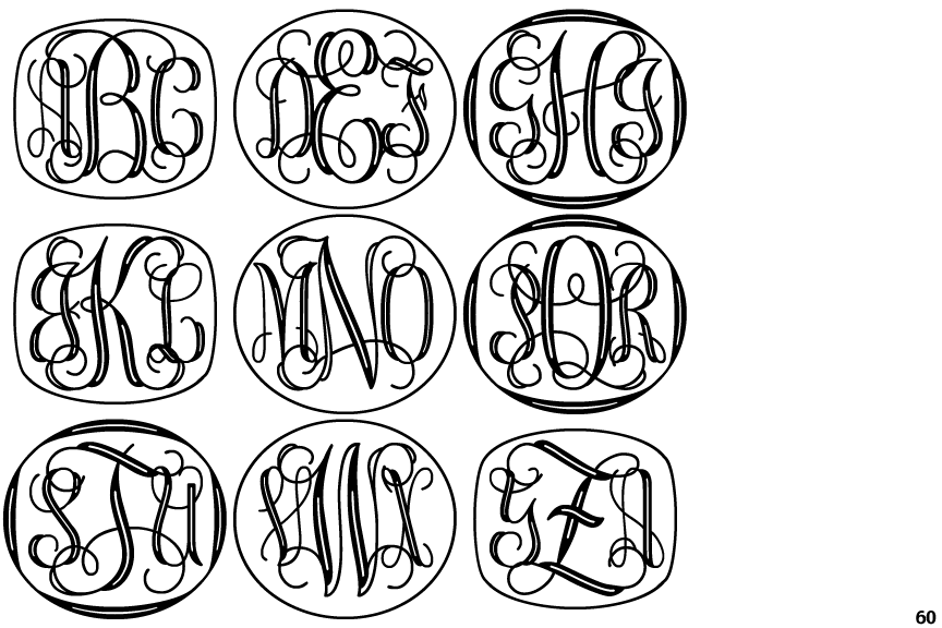 Vine Monograms Inline