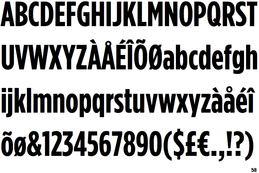 Gotham Condensed Bold