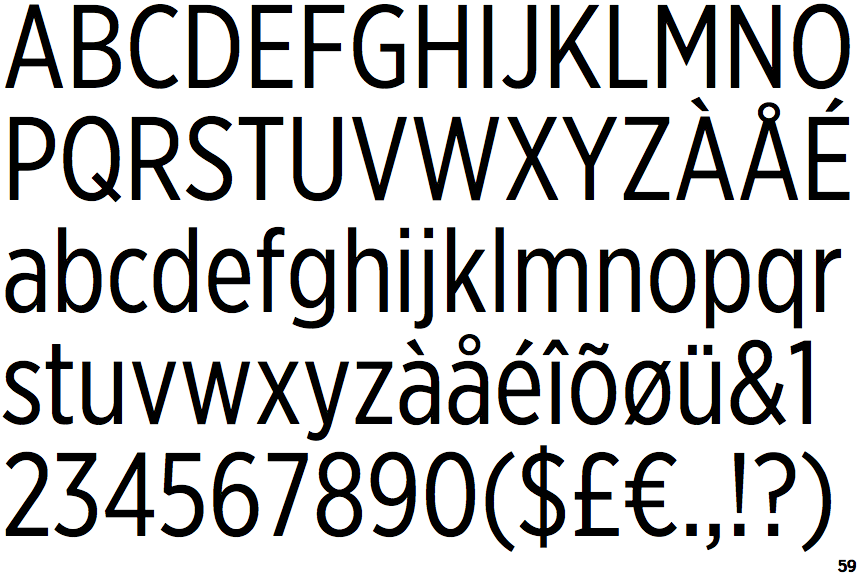 Identifont Gotham Extra Narrow