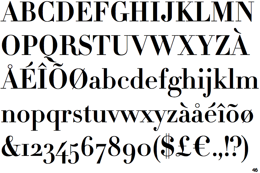 HTF Didot Bold 16