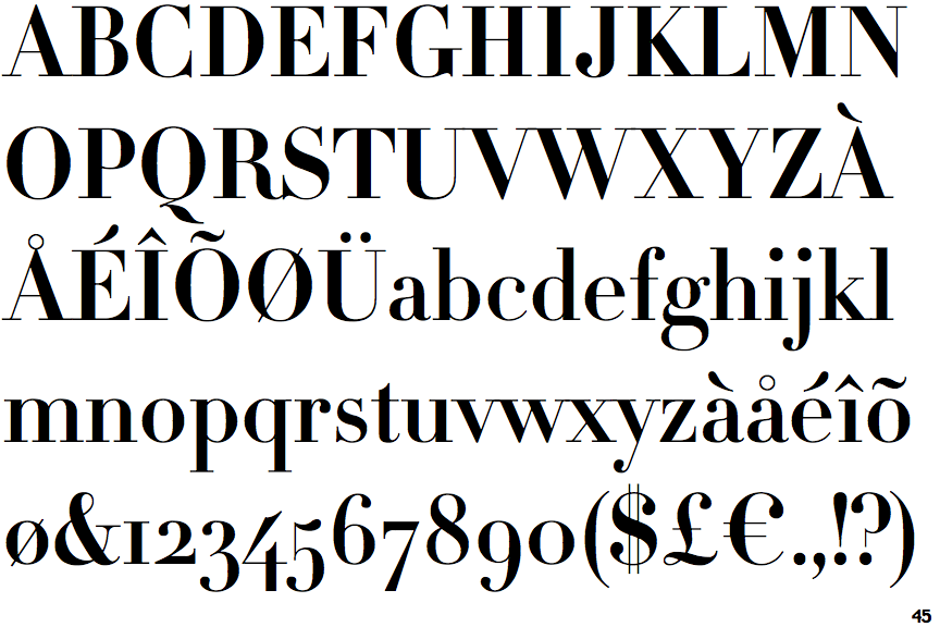 HTF Didot Bold 24