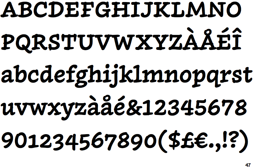 Inkwell Serif Bold