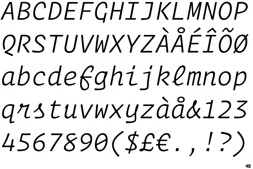 Operator Mono Light Italic