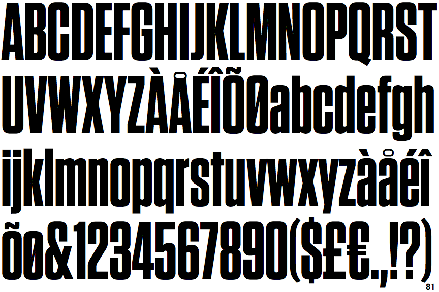 Tungsten Condensed Bold