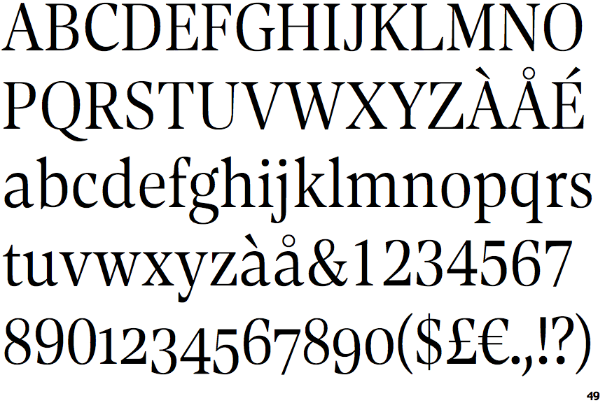 Contane Text Condensed Light