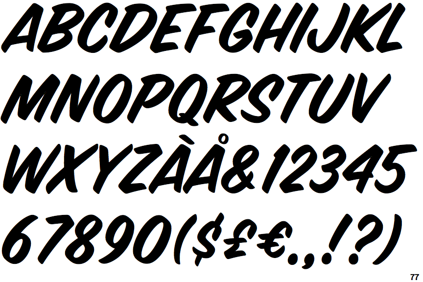 Identifont House Brush