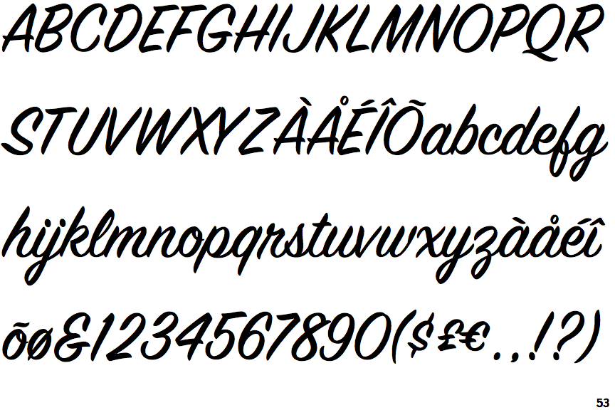 identifont house script house font