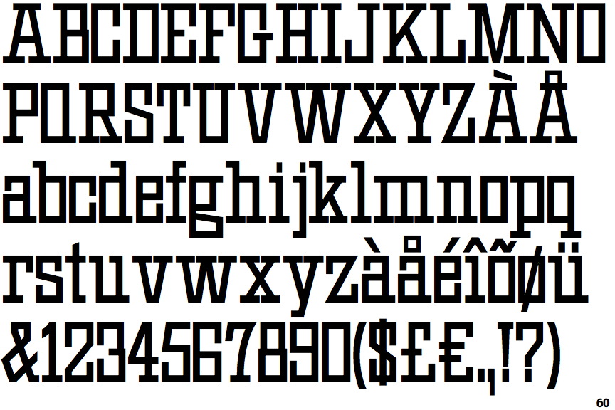 Identifont HWT Geometric Condensed Light