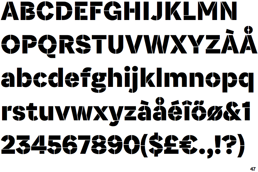Associate Sans Stencil Bold