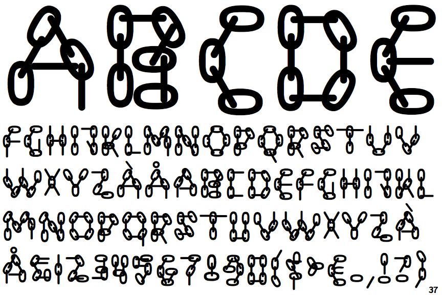 Identifont Chain Letter Alternate