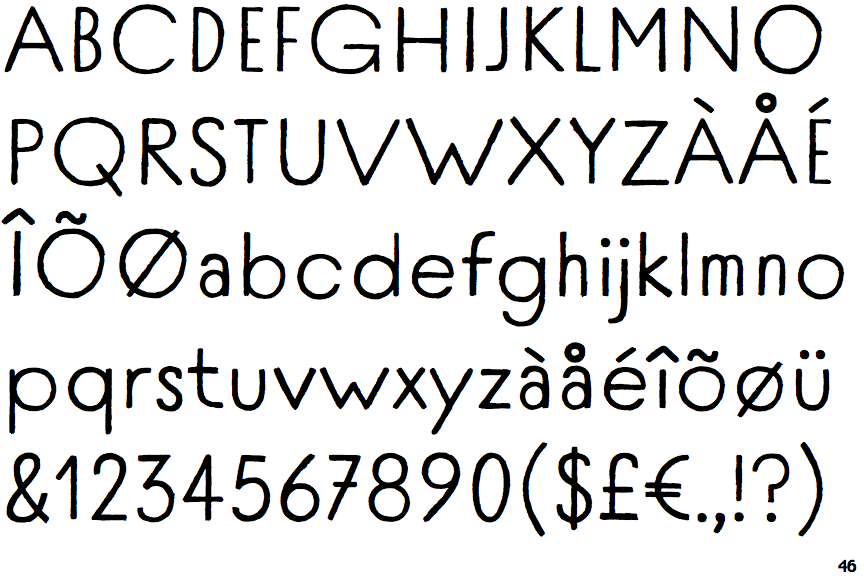 Identifont Tomarik Introvert