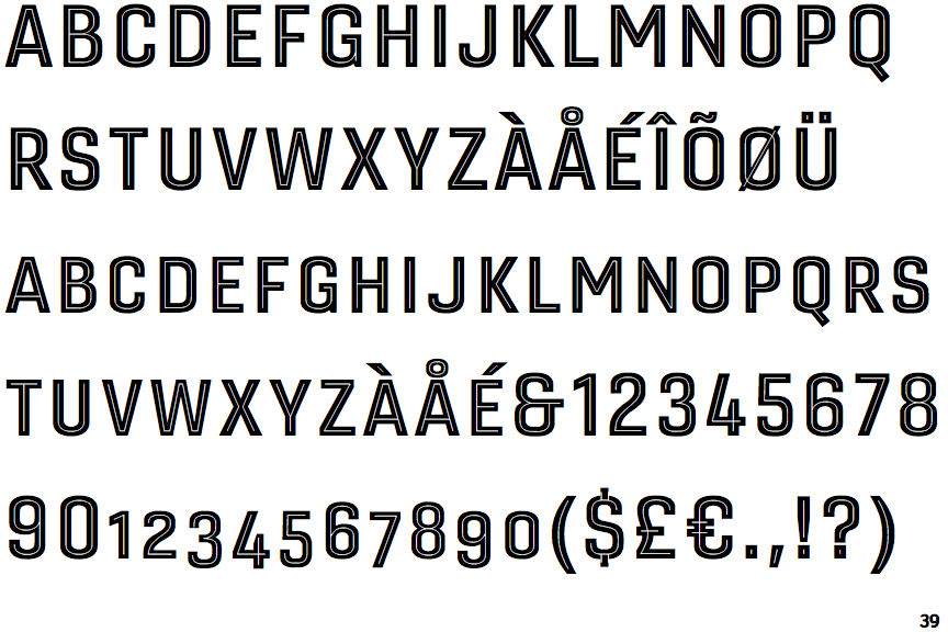 Gineso Titling Inline Bold