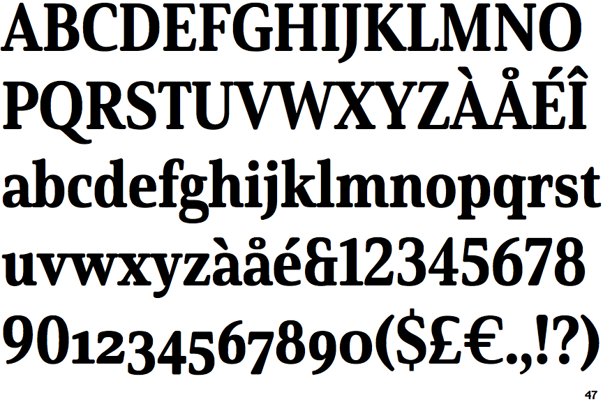 Solitas Serif Condensed Extra Bold