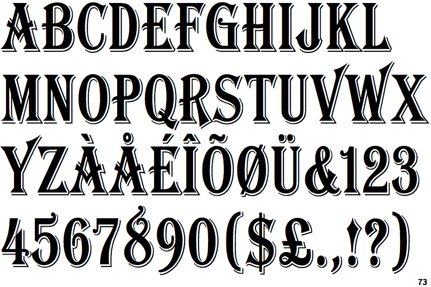 Algerian free font