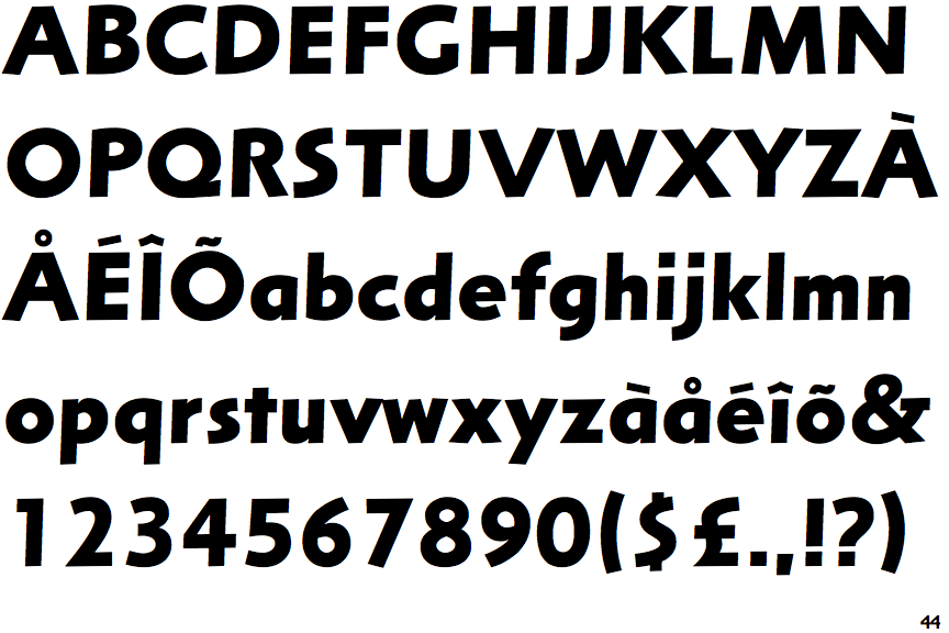 Letraset Arta Bold