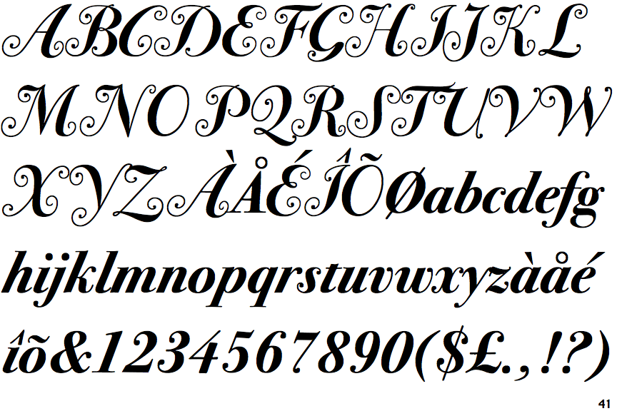 bodoni seventy two font