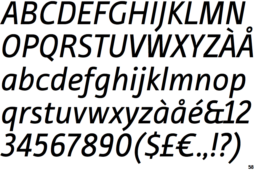ITC Tabula Italic