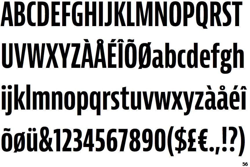 JAF Bernina Sans Compressed Bold