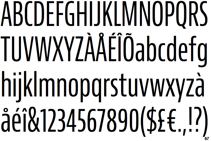 JAF Bernino Sans Compressed