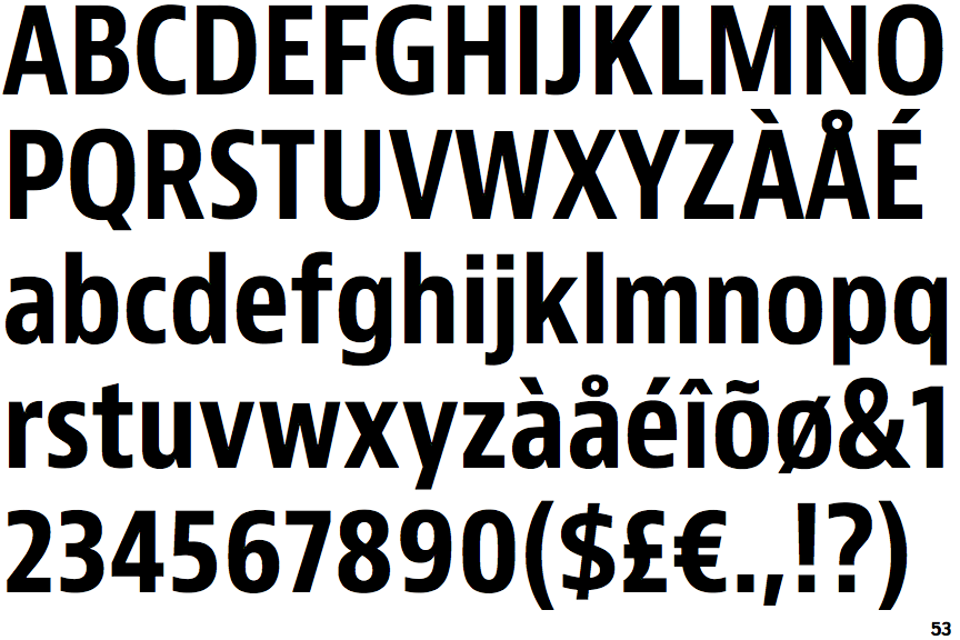 JAF Bernino Sans Condensed Bold