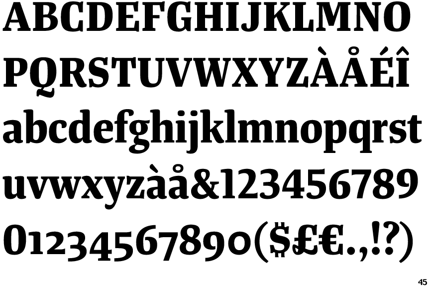 Tanger Serif Narrow Bold