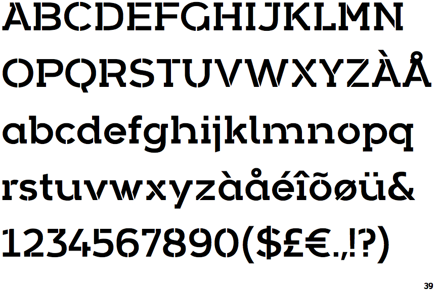 Arkibal Serif Stencil
