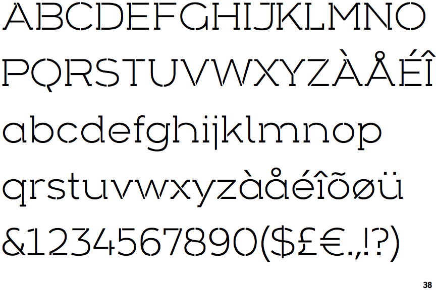Arkibal Serif Stencil Light