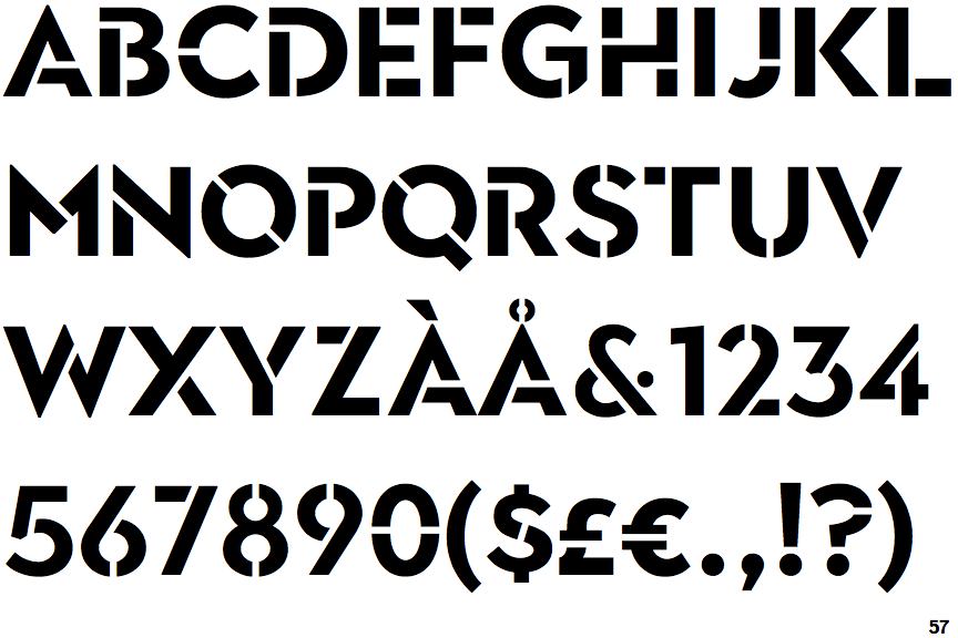 Town Stencil Bold