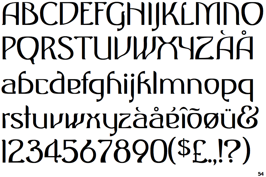 Identifont Antique Row