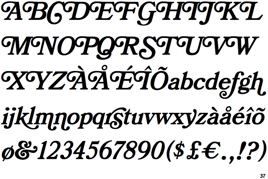 Bookman JF Swash A Italic