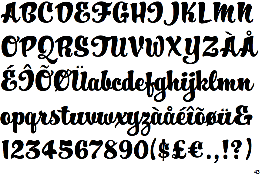 Identifont Hucklebuck